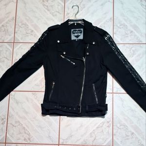 Trip NYC Daang Goodman Dark Rock Moto Jacket